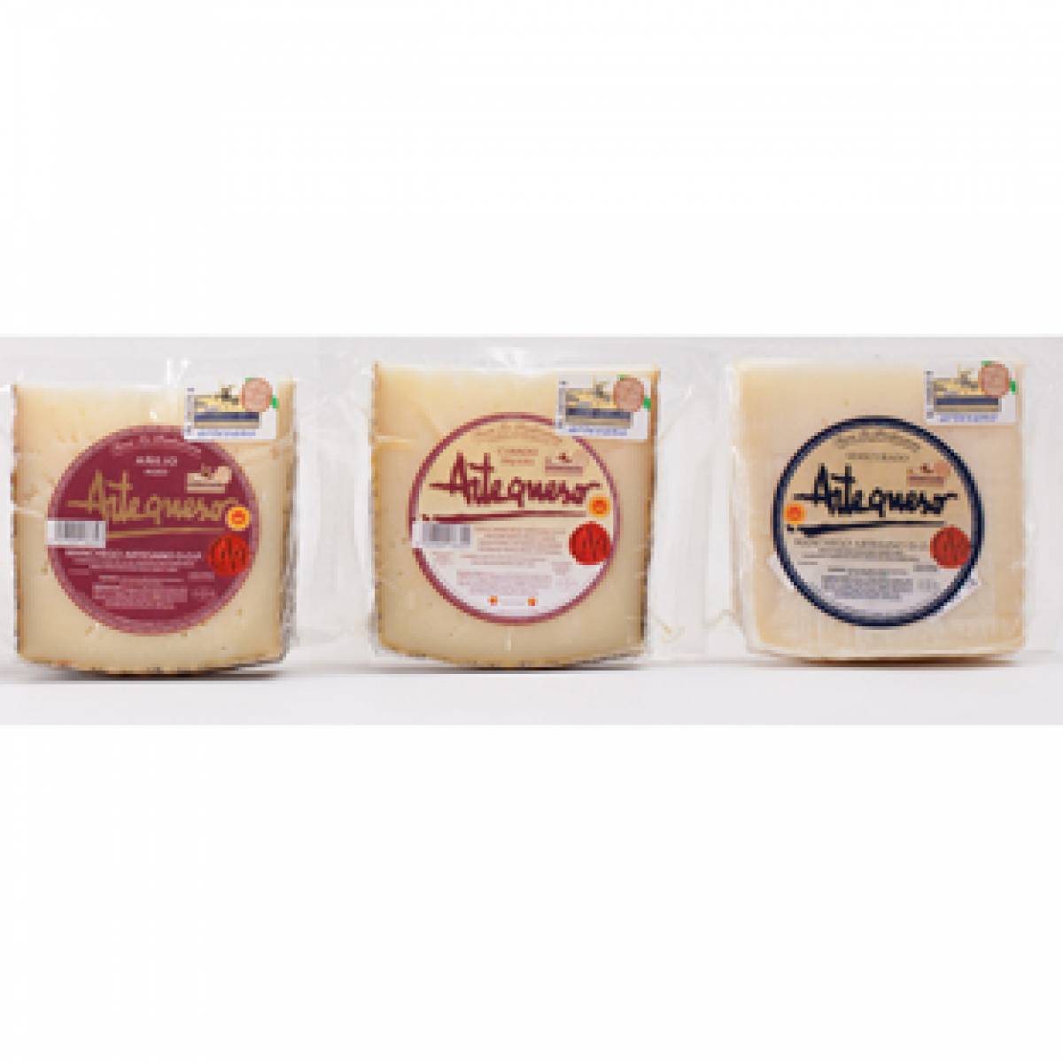  pack 3 cuñas queso artequeso gourmet artequeso
